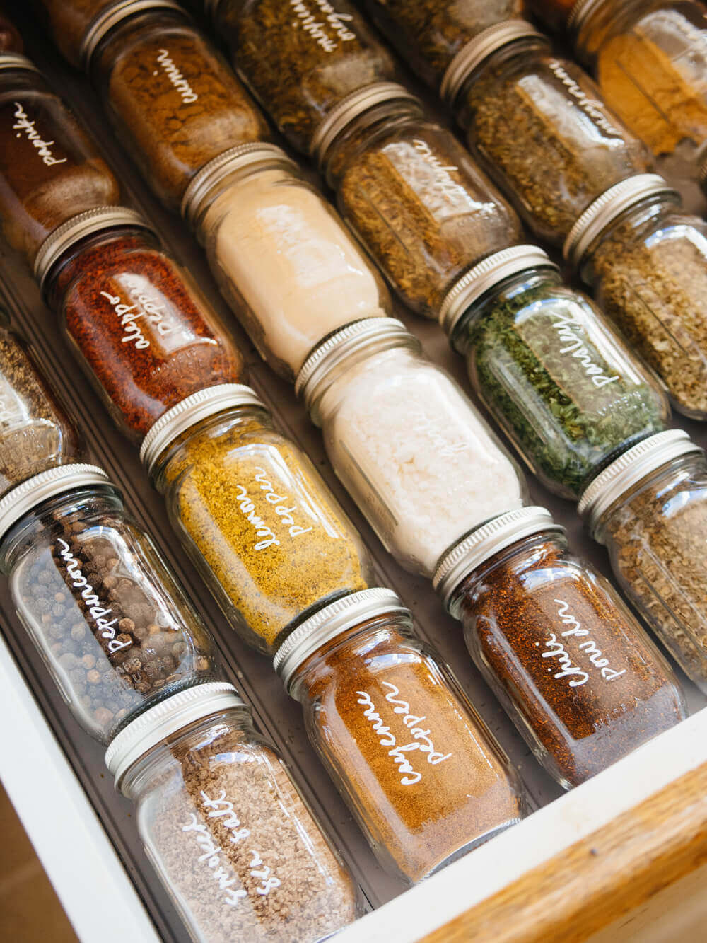 Simple DIY Spice Drawer Hack