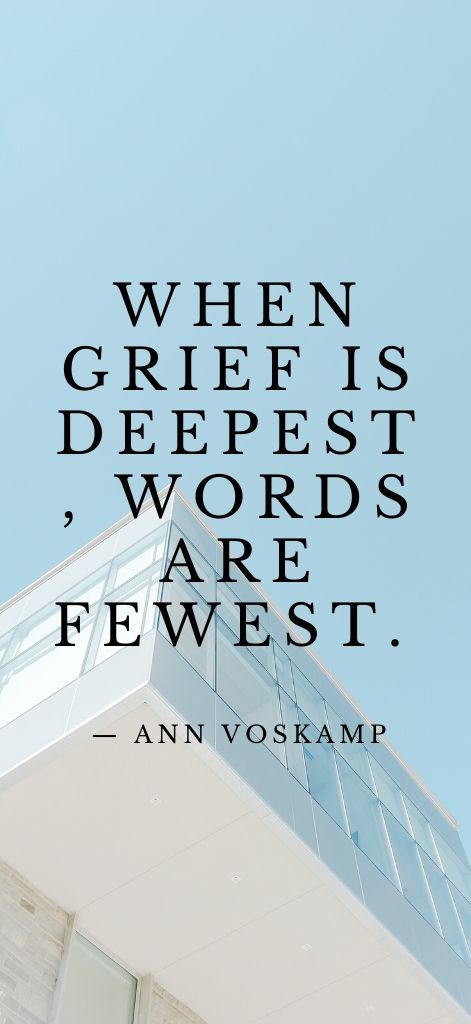 When grief is deepest, words are fewest. — Ann Voskamp