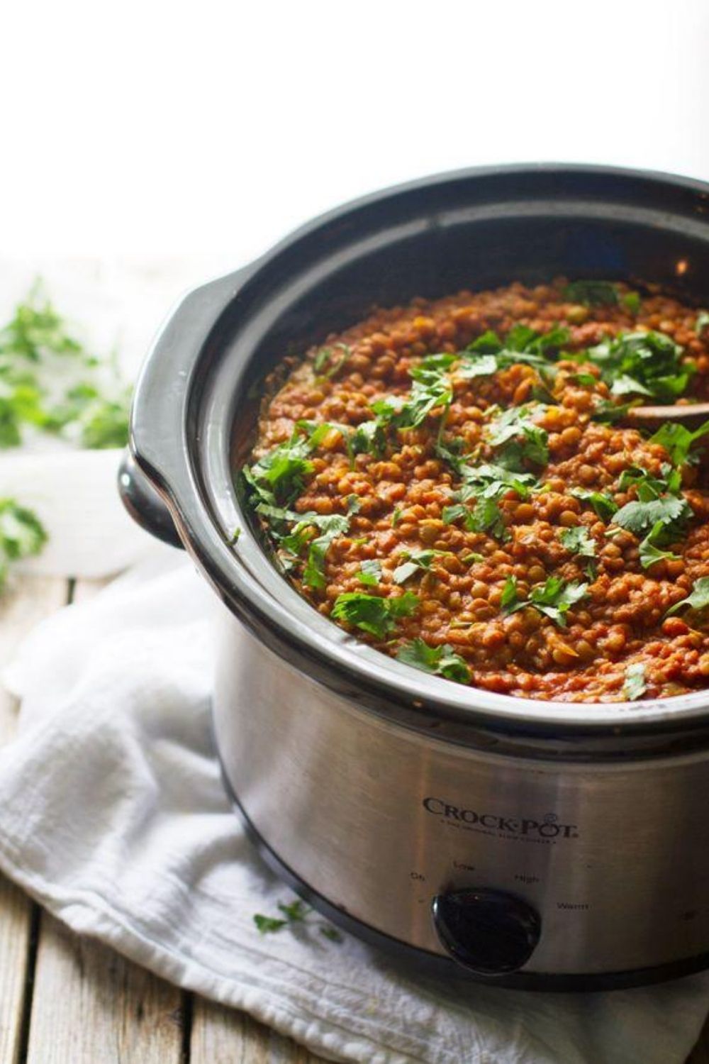 Crockpot Red Curry Lentils.
