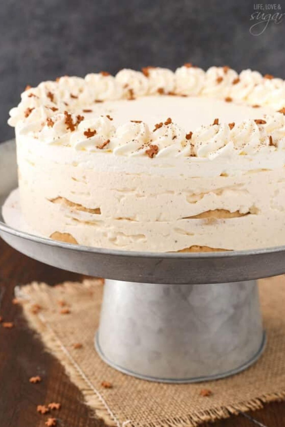 No Bake Eggnog Icebox Cake by Life, Love and Sugar