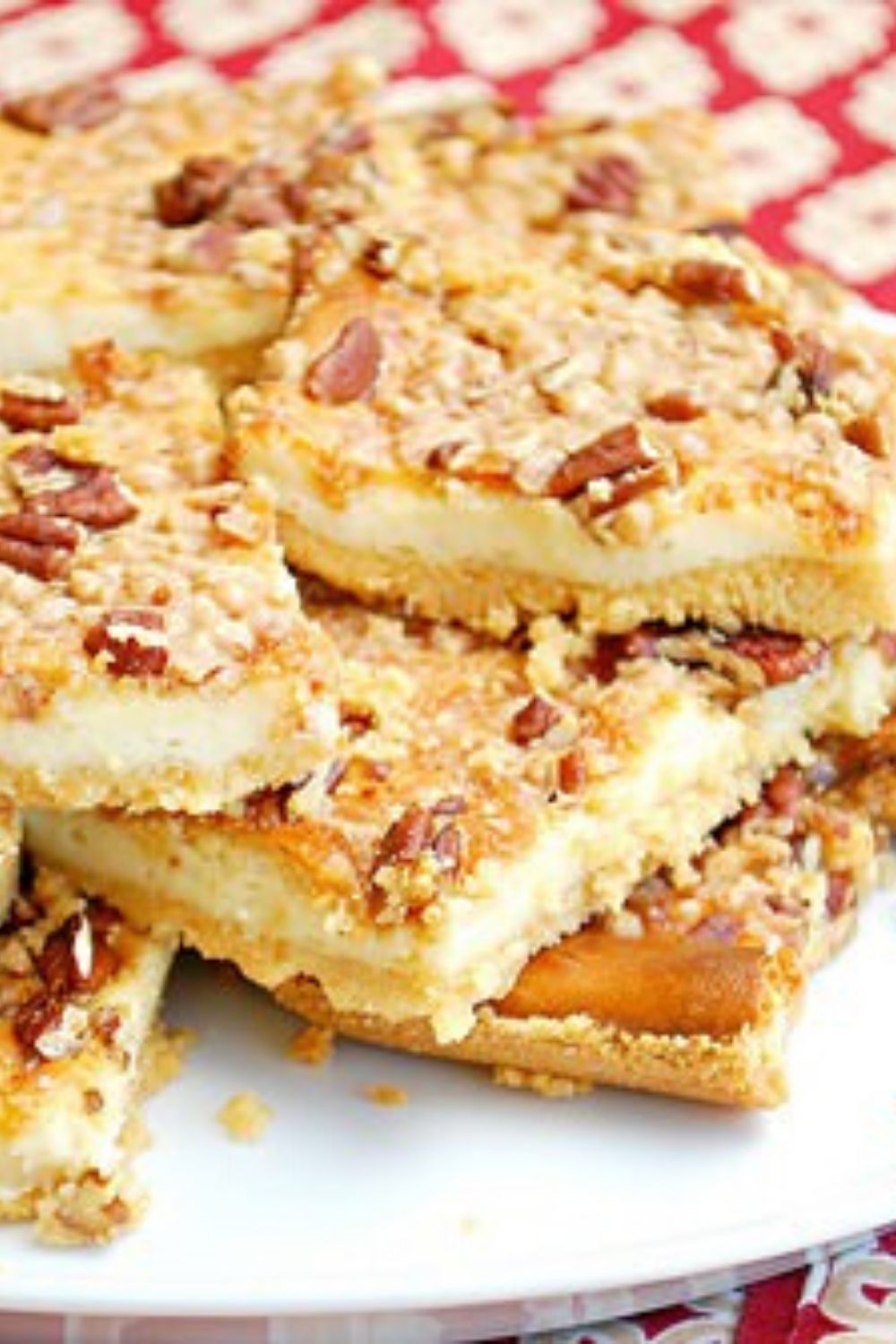 Praline Cheesecake Bars by What’s Cookin’ Chicago