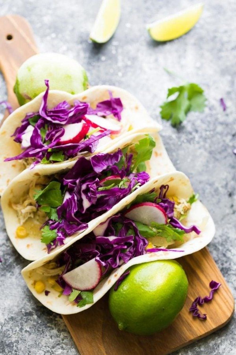 Slow Cooker Cilantro Lime Chicken Tacos.