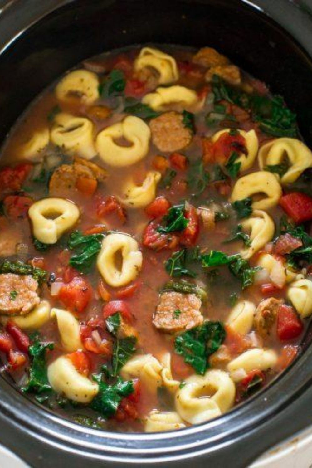 Tortellini, Sausage and Kale Soup.