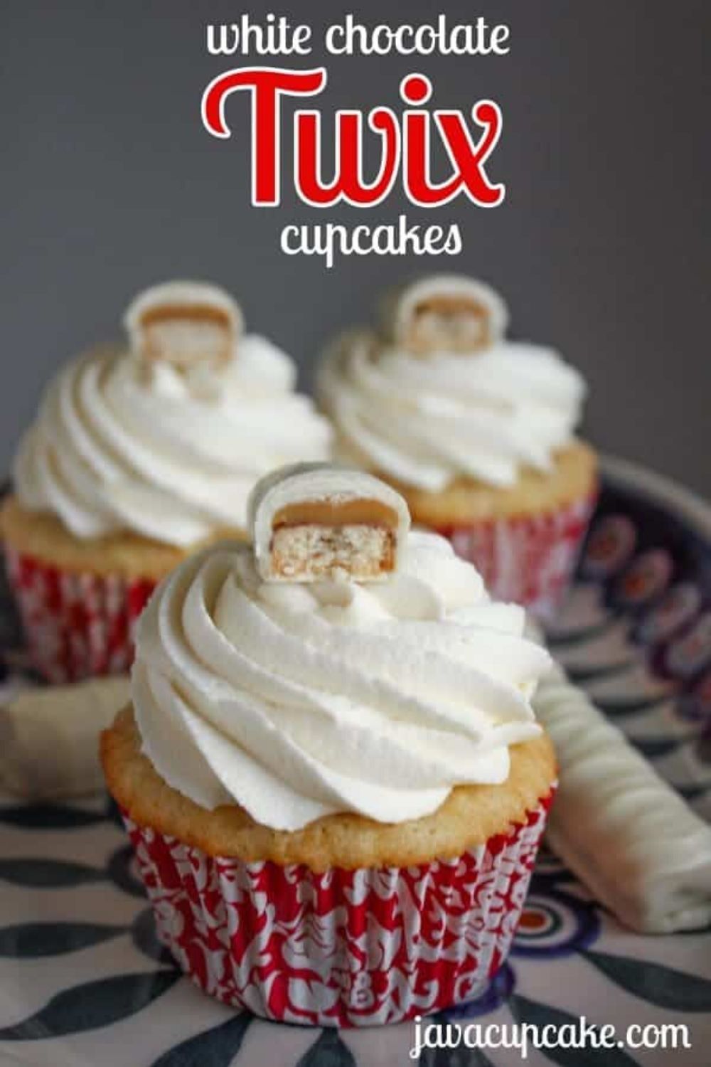 White Chocolate Twix Cupcakes by Java Cupcakes.