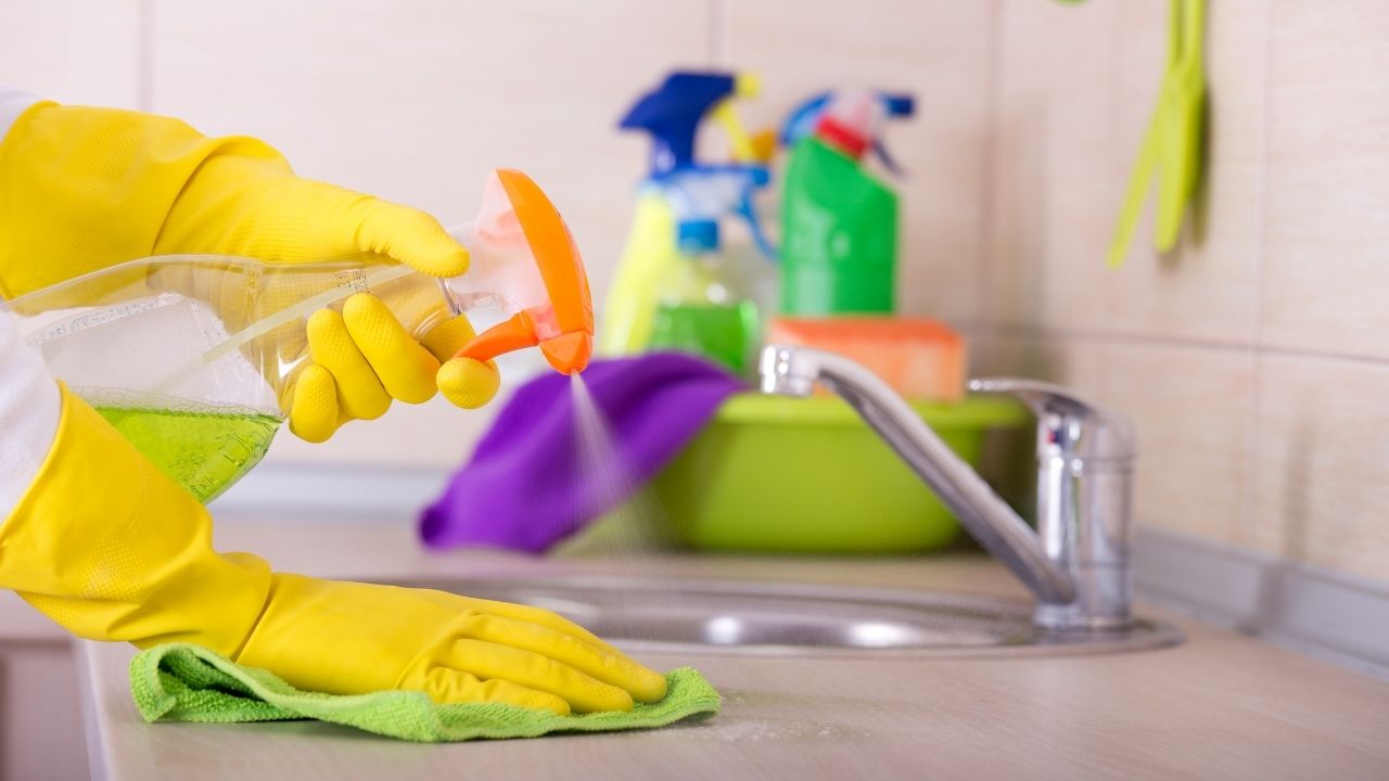 Clean the kitchen and bathroom