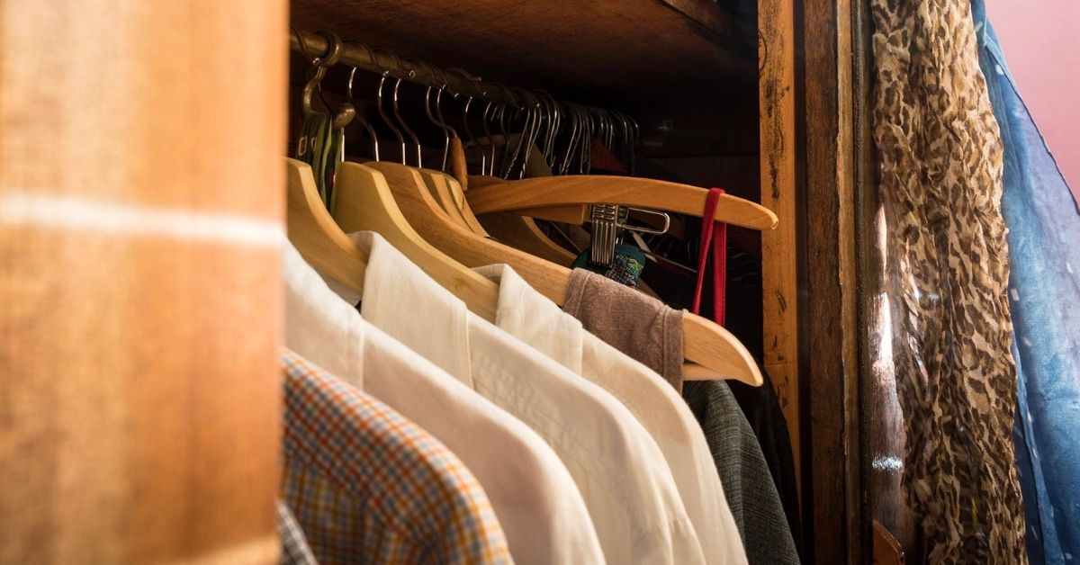 Hang clothes in wardrobe boxes