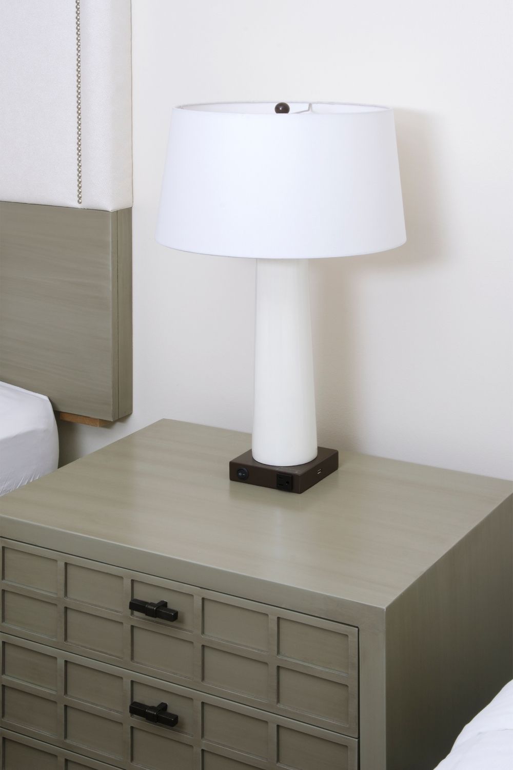 The nightstand is important in a Mediterranean home