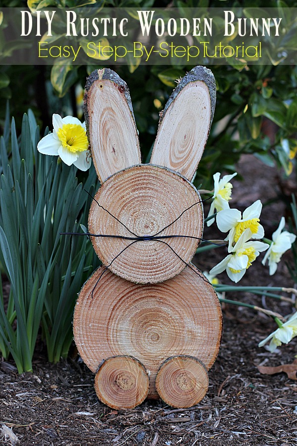 DIY Rustic Wooden Bunny