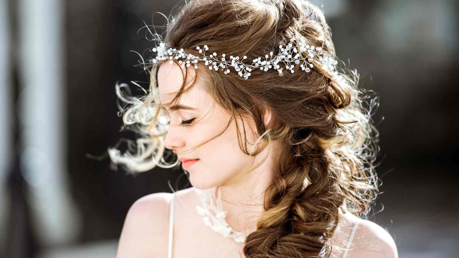 Wedding Hairstyle with Fresh Flowers