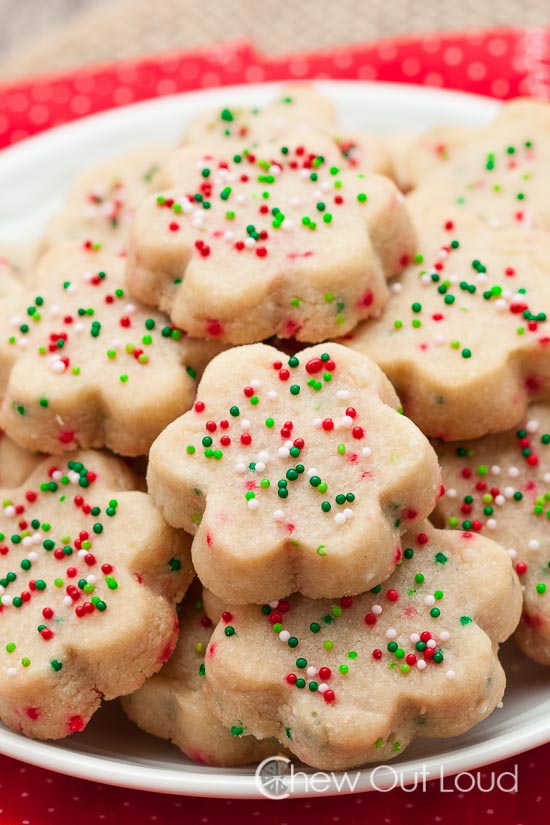 3-Ingredient Buttery Shortbread Cookies