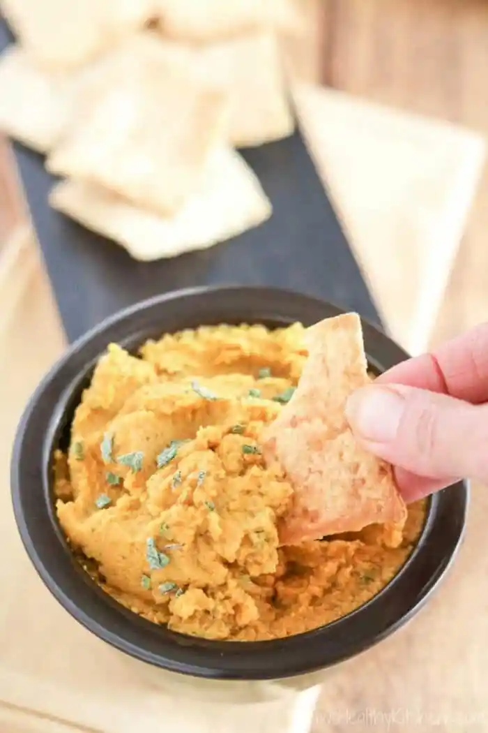 5 Minute Savory Pumpkin Hummus 