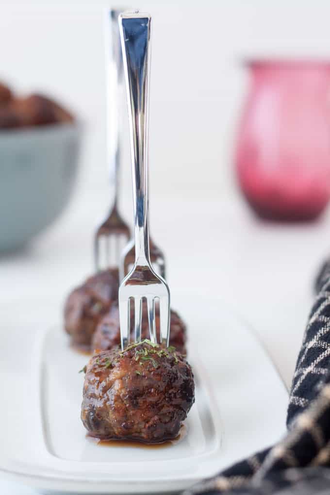 Air Fryer Meatballs Skewers