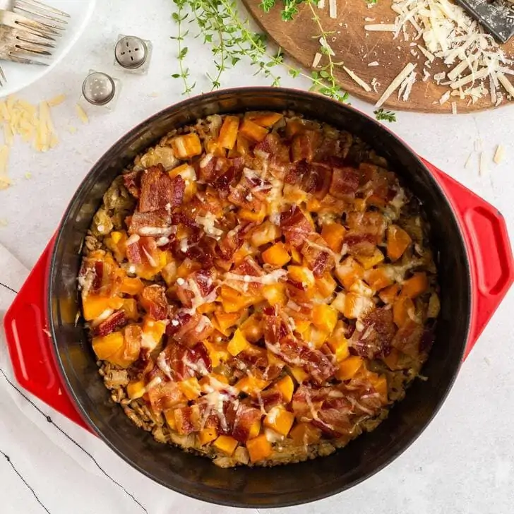 Butternut Squash Farro Casserole Recipe