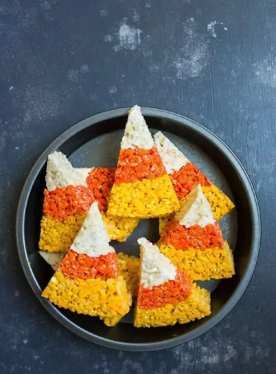 Candy Corn Rice Krispie Treats