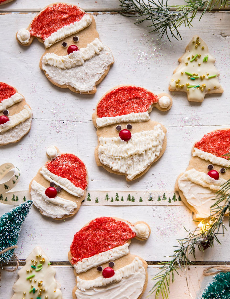 Chai Spiced Santa Cookies