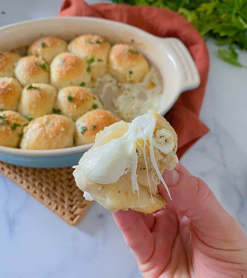 Cheesy Stuffed Garlic Bombs (Using Biscuit Dough)