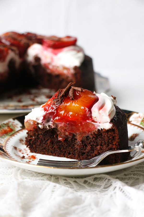 Chocolate Plum Cake