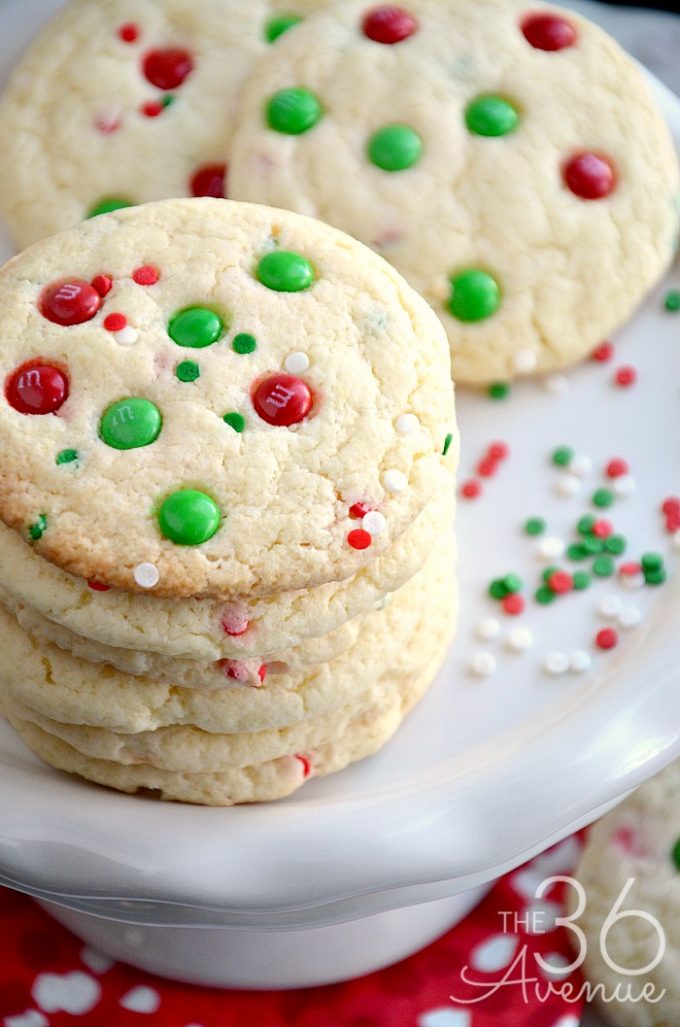 Christmas Funfetti Cookies