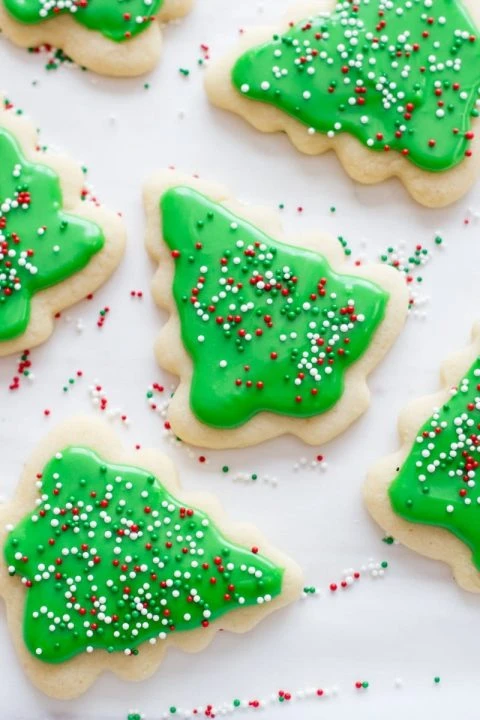 Christmas Tree Sugar Cookies