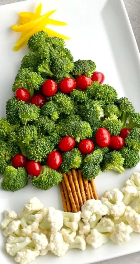 Christmas Tree Vegetable Platter