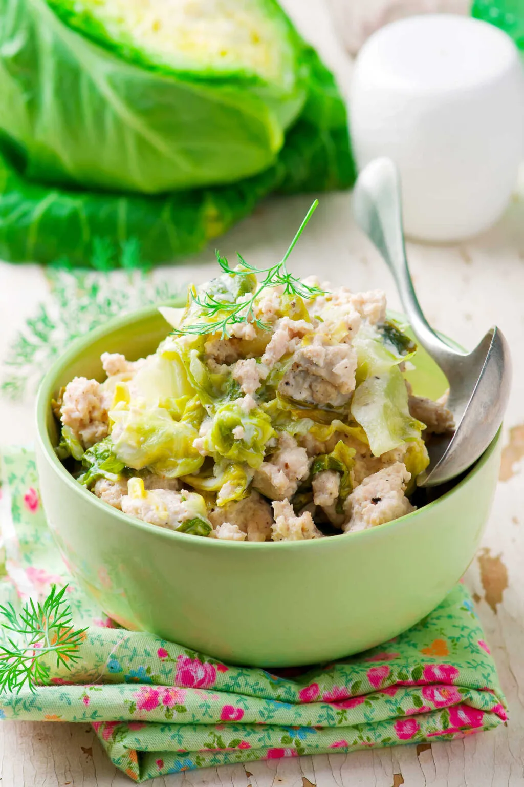 Creamed Cabbage with Bacon