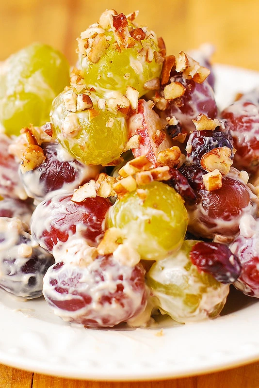 Creamy Vanilla Grape & Apple Salad