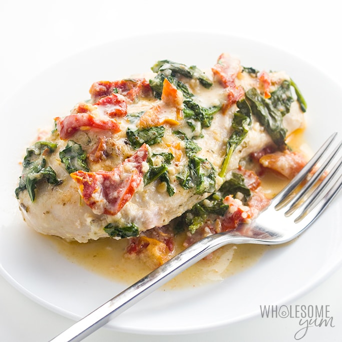 Crockpot Creamy Tuscan Garlic Chicken
