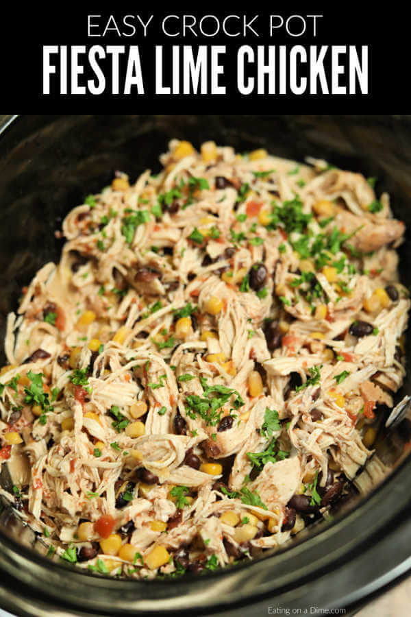 Crockpot Fiesta Lime Chicken Recipe
