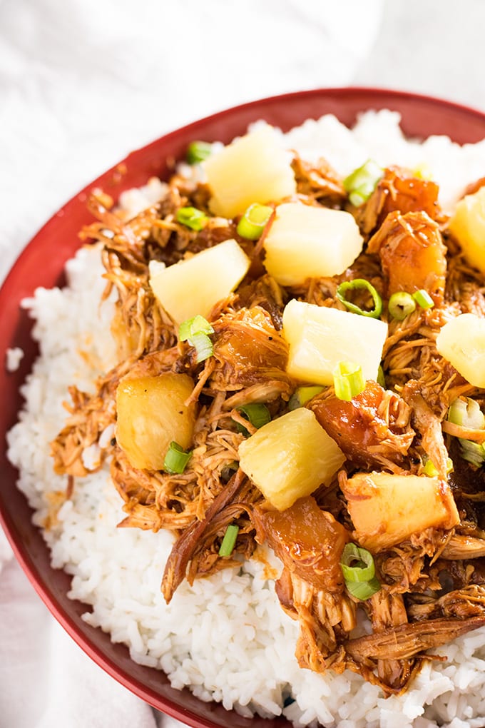 Crockpot Hawaiian BBQ Chicken