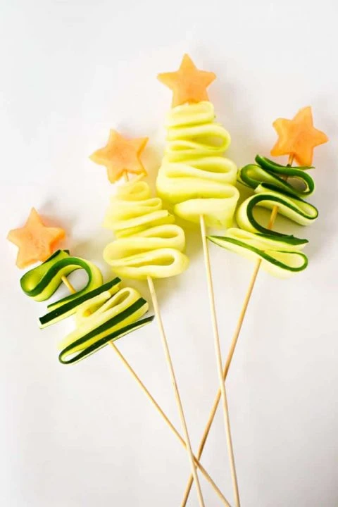 Cucumber Melon Christmas Trees