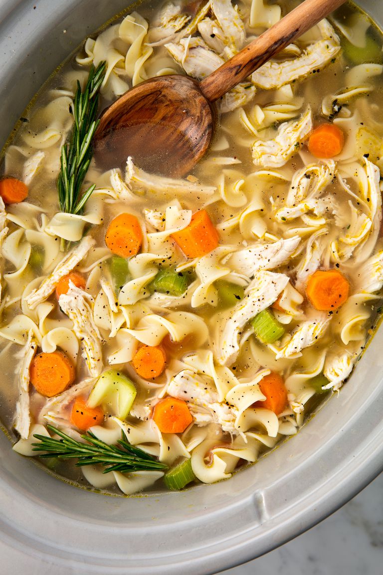 Easy Crockpot Chicken Noodle Soup
