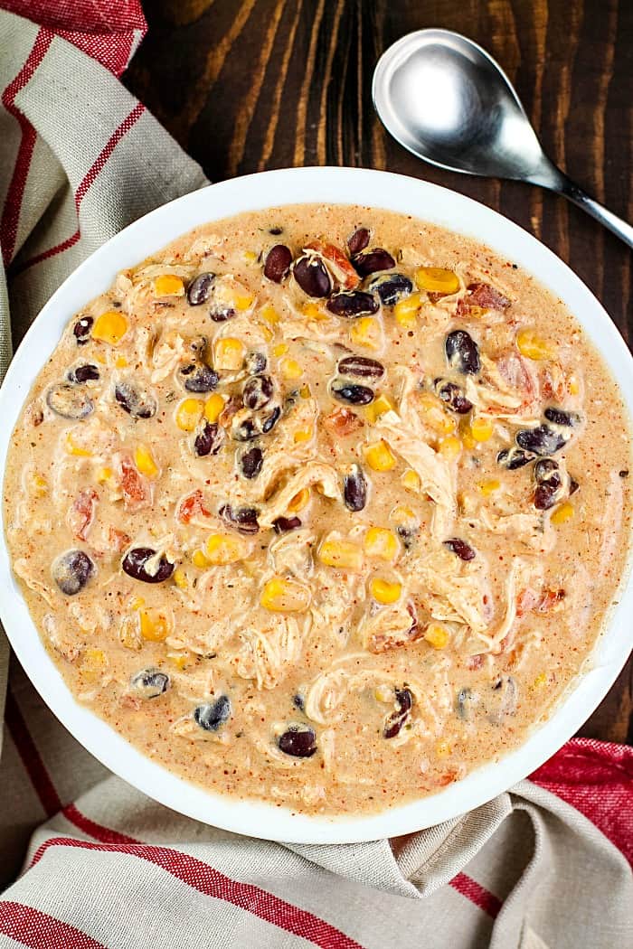 Easy Crockpot Cream Cheese Chicken Chili