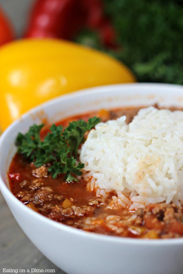 Easy Stuffed Peppers Soup
