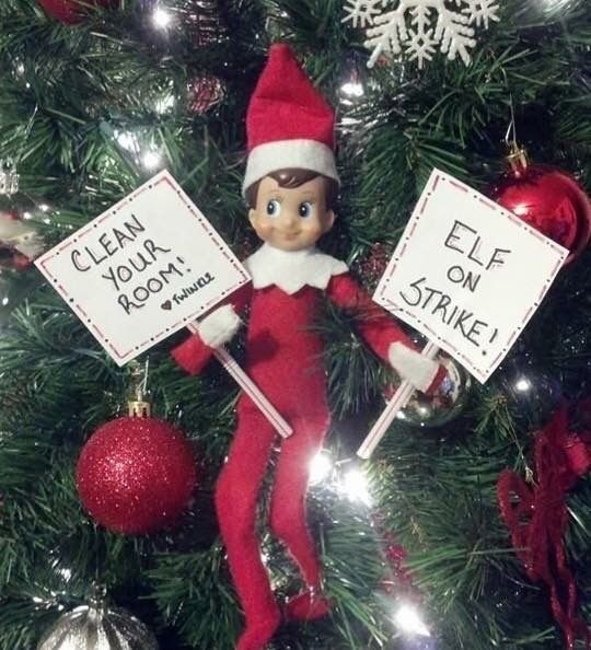 Elf On Strike Unless The Room Gets Cleaned