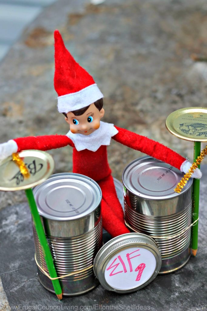 Elf rock band with cans