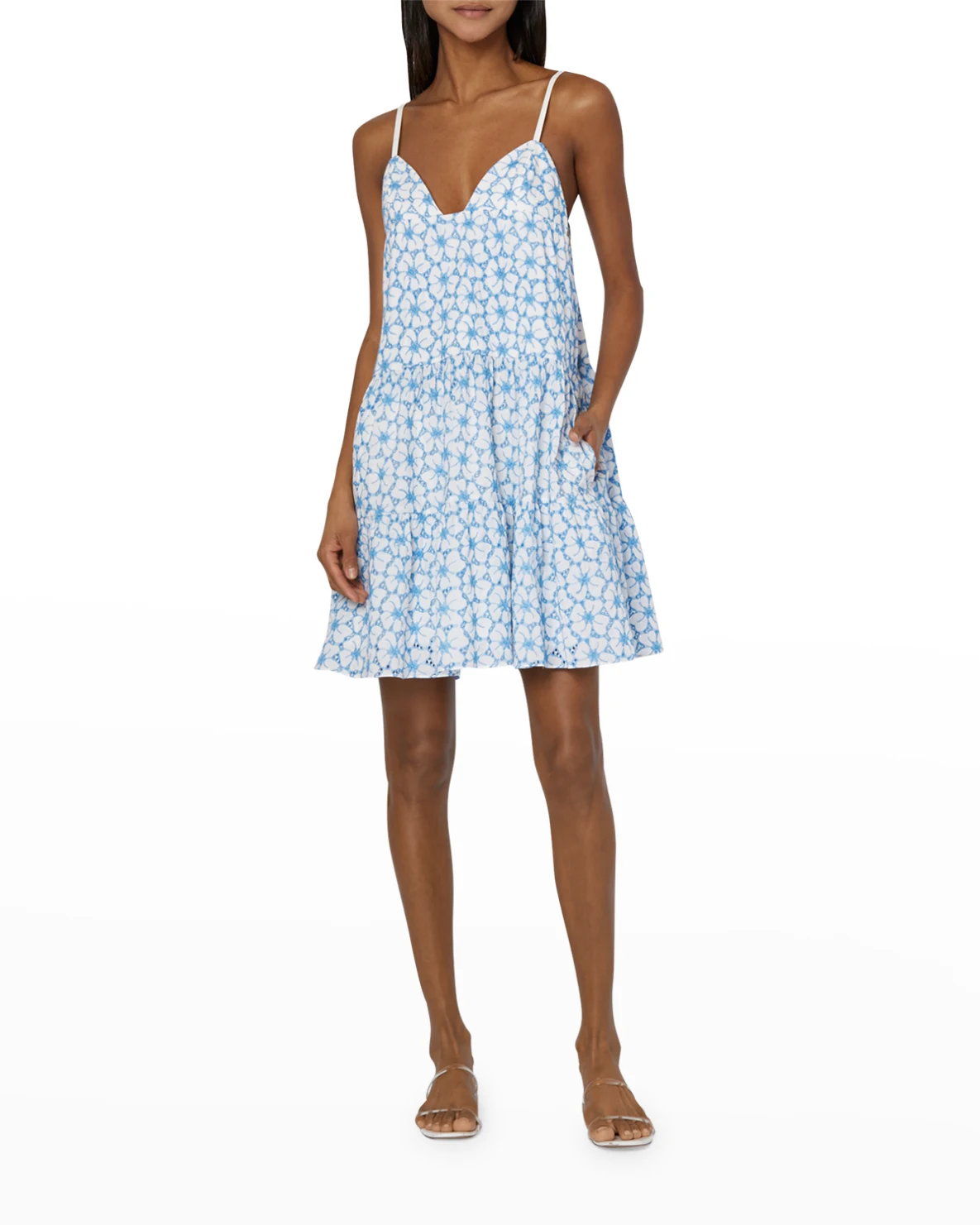 Evelyn Tiered Eyelet Dress
