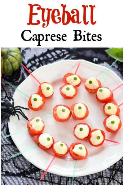 Eyeball Caprese Bites