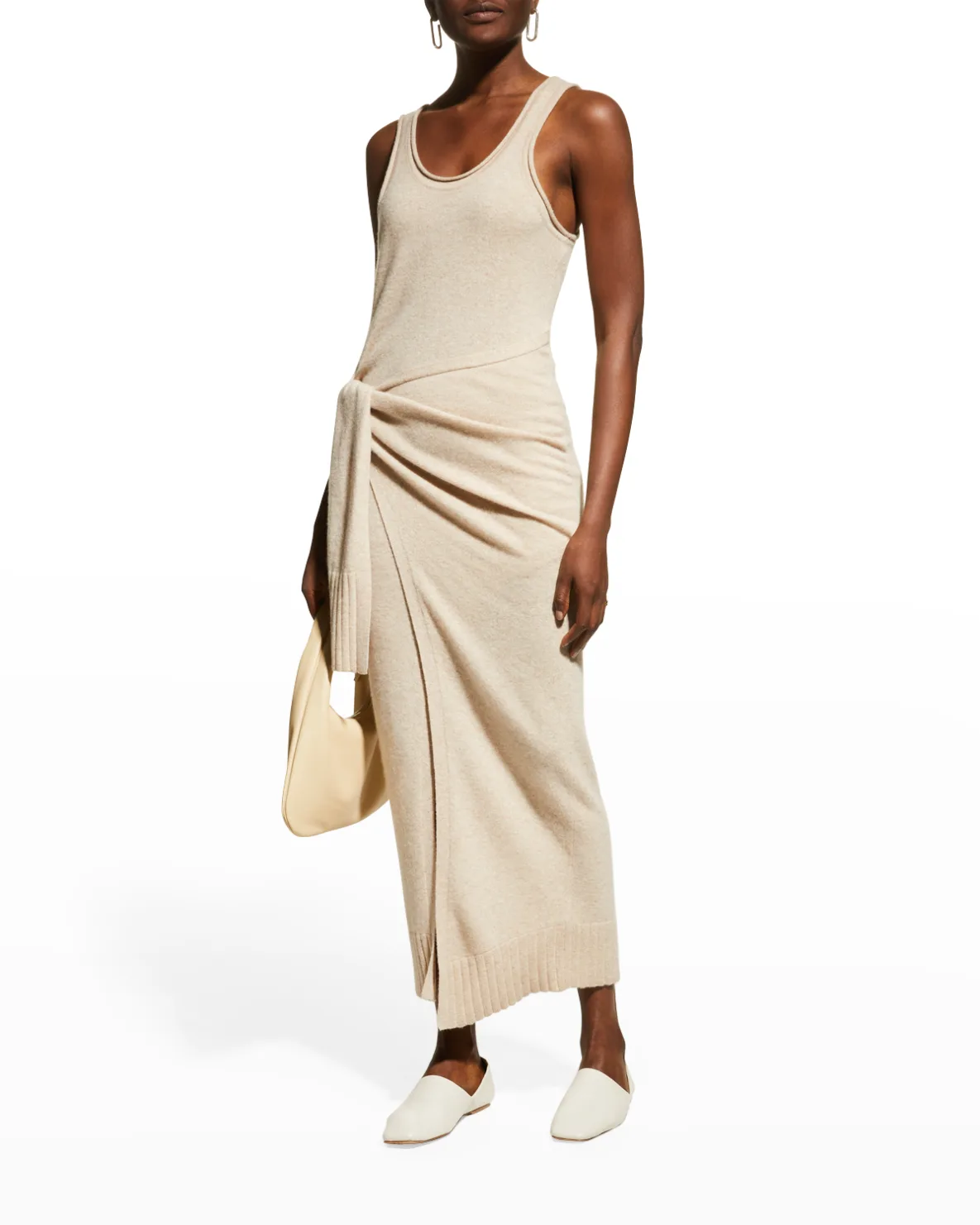 Flynn Recycled Cashmere Wrap Maxi Dress