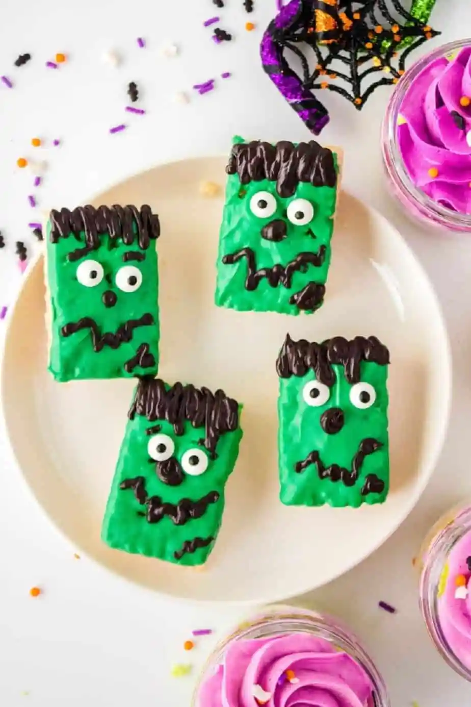 Frankenstein Monster Rice Krispies Treats