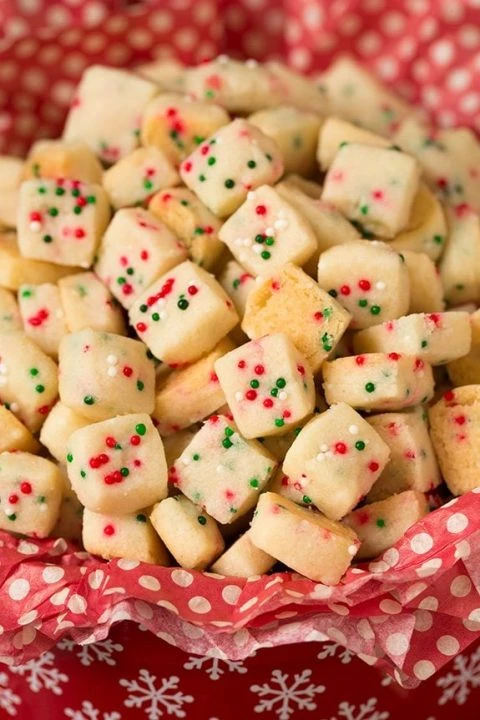 Funfetti Shortbread Bites