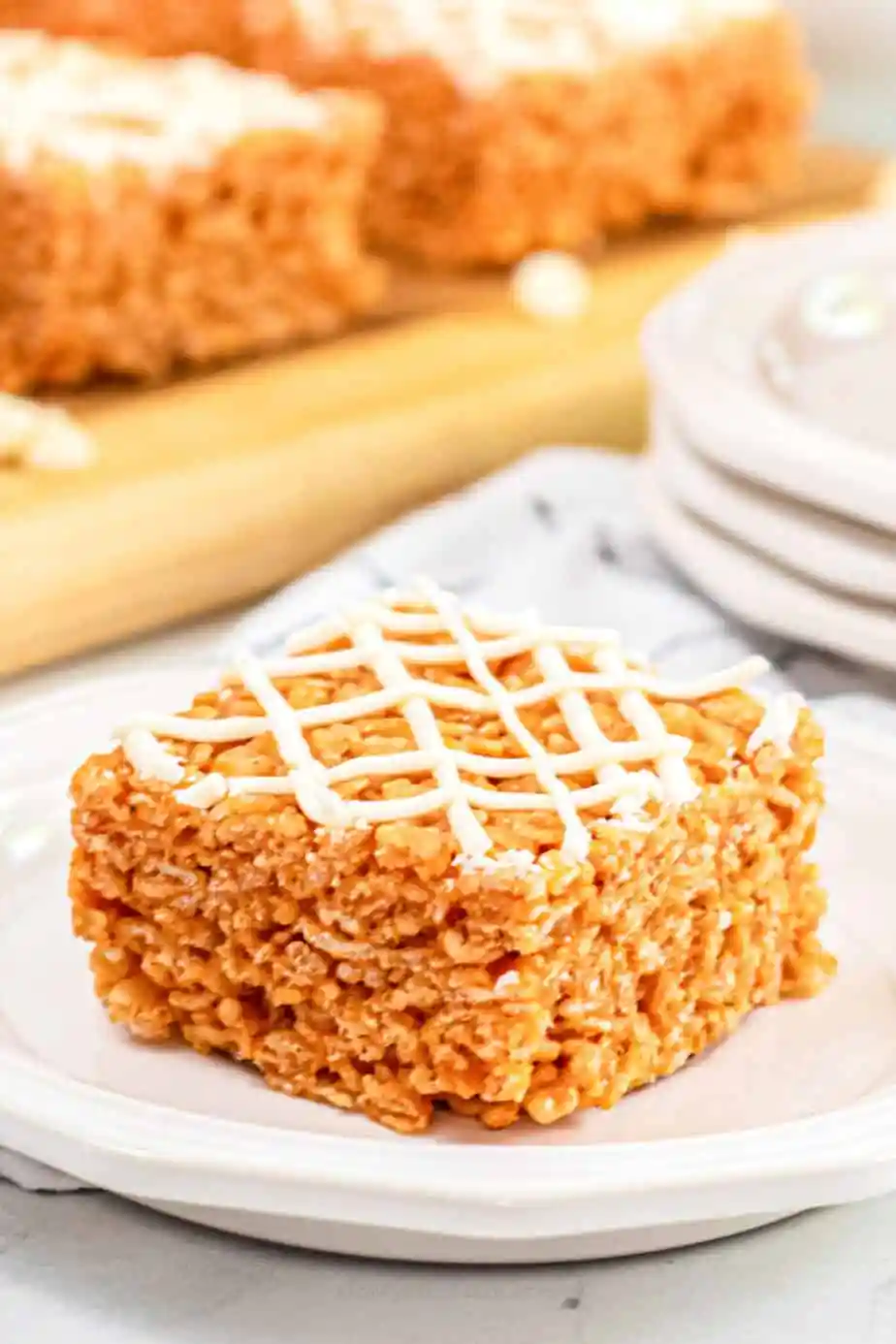 Gooey Pumpkin Spice Rice Krispie Treats