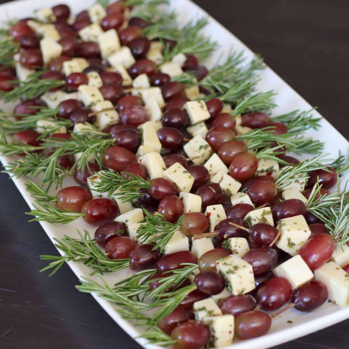 Grape and Fontina Skewers