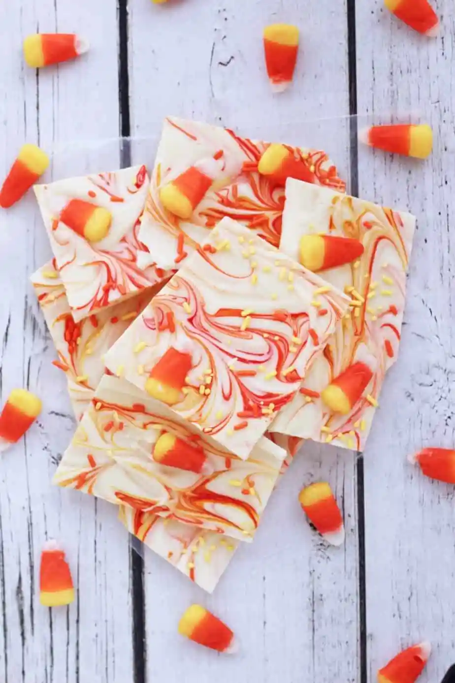 Halloween Bark With Candy Corn