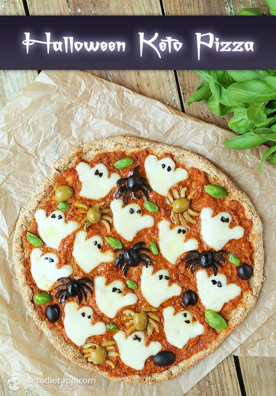Halloween Keto Pizza