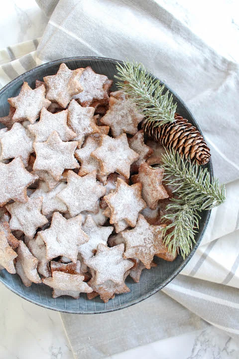 Healthy Almond & Cinnamon Christmas Stars