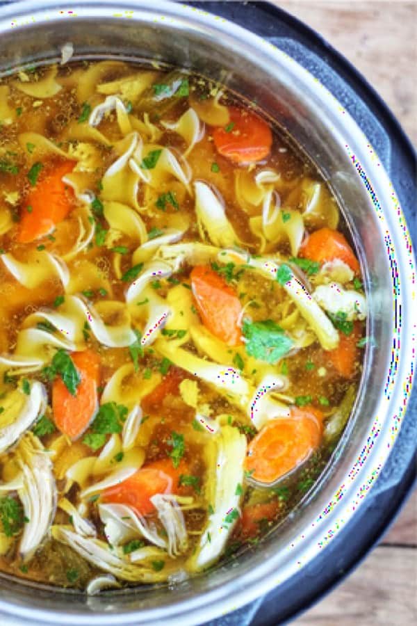 INSTANT POT CHICKEN NOODLE SOUP
