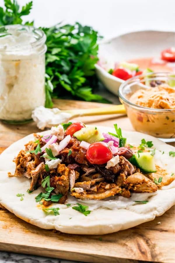 INSTANT POT CHICKEN SHAWARMA
