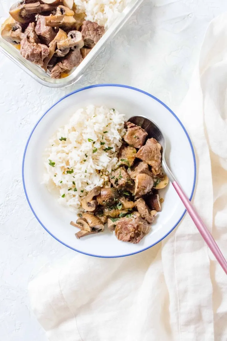 Instant Pot Steak and Mushrooms