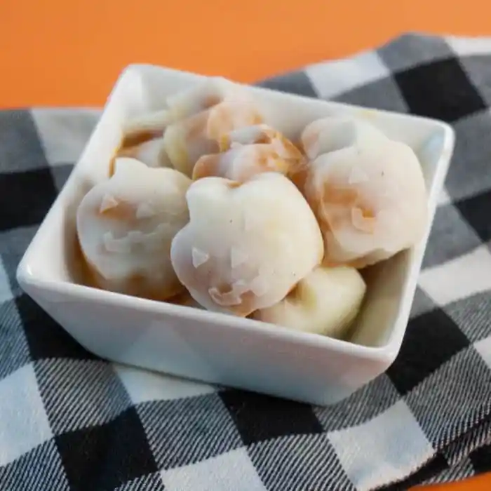 Jack O Lantern Frozen Pumpkin Pie Bites