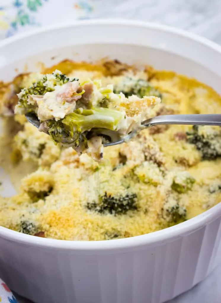 Keto Broccoli Casserole with Turkey